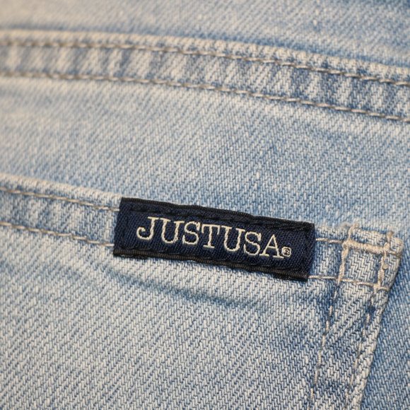 Long distressed denim short - Picture 3 of 3